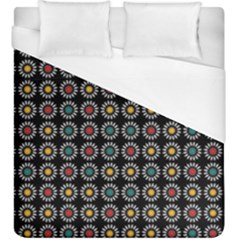 White Daisies Pattern Duvet Cover (king Size) by linceazul