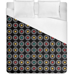 White Daisies Pattern Duvet Cover (california King Size) by linceazul