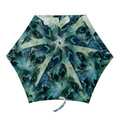 Flowers And Feathers Background Design Mini Folding Umbrellas by TastefulDesigns