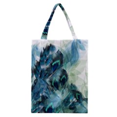 Flowers And Feathers Background Design Classic Tote Bag by TastefulDesigns