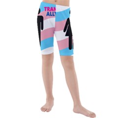 Transgender  Kids  Mid Length Swim Shorts by Valentinaart