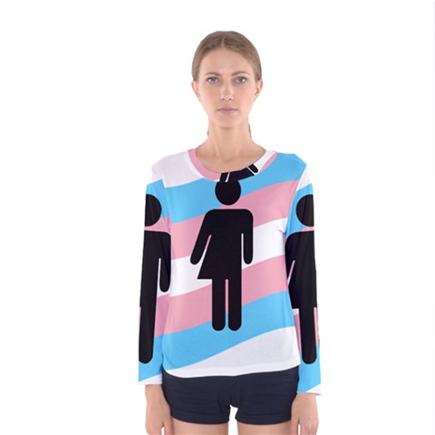 Transgender  Women s Long Sleeve Tee by Valentinaart