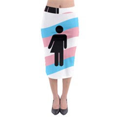 Transgender  Midi Pencil Skirt by Valentinaart