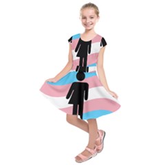 Transgender  Kids  Short Sleeve Dress by Valentinaart