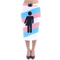 Transgender  Velvet Midi Pencil Skirt View1