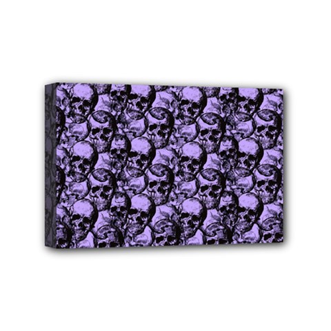 Skulls Pattern  Mini Canvas 6  X 4  by Valentinaart