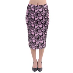 Skulls Pattern  Midi Pencil Skirt by Valentinaart