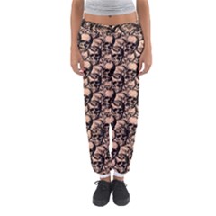 Skulls Pattern  Women s Jogger Sweatpants by Valentinaart