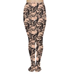 Skulls Pattern  Women s Tights by Valentinaart