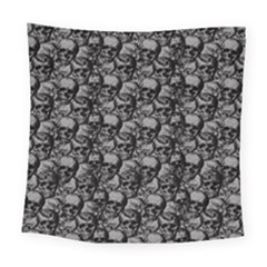 Skulls Pattern  Square Tapestry (large) by Valentinaart