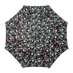 Skulls And Roses Pattern  Golf Umbrellas by Valentinaart