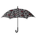 Skulls and roses pattern  Hook Handle Umbrellas (Large) View3