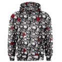 Skulls and roses pattern  Men s Pullover Hoodie View1