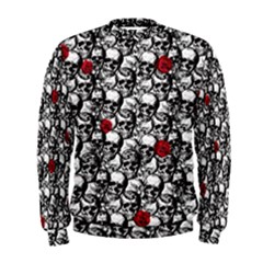 Skulls And Roses Pattern  Men s Sweatshirt