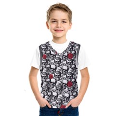 Skulls And Roses Pattern  Kids  Sportswear