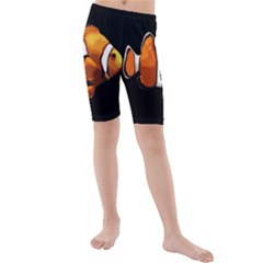 Clown Fish Kids  Mid Length Swim Shorts by Valentinaart