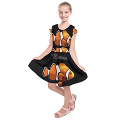 Clown Fish Kids  Short Sleeve Dress by Valentinaart