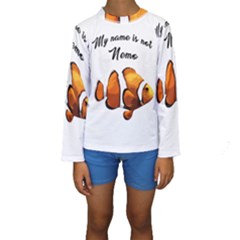 Clown Fish Kids  Long Sleeve Swimwear by Valentinaart