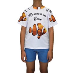 Clown Fish Kids  Short Sleeve Swimwear by Valentinaart