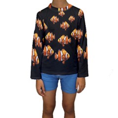 Clown Fish Kids  Long Sleeve Swimwear by Valentinaart