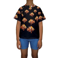 Clown Fish Kids  Short Sleeve Swimwear by Valentinaart