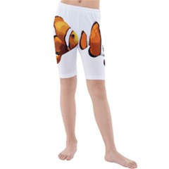 Clown Fish Kids  Mid Length Swim Shorts by Valentinaart