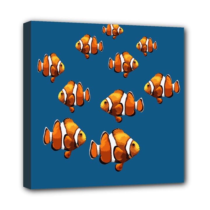 Clown fish Mini Canvas 8  x 8 