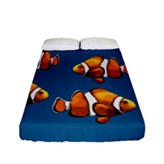 Clown Fish Fitted Sheet (full/ Double Size) by Valentinaart