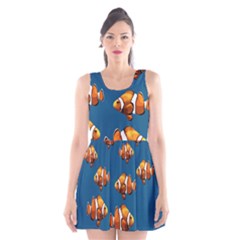 Clown Fish Scoop Neck Skater Dress by Valentinaart