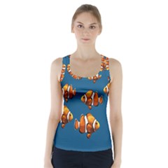 Clown Fish Racer Back Sports Top by Valentinaart