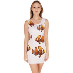 Clown Fish Sleeveless Bodycon Dress by Valentinaart