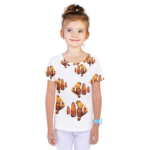 Clown Fish Kids  One Piece Tee by Valentinaart