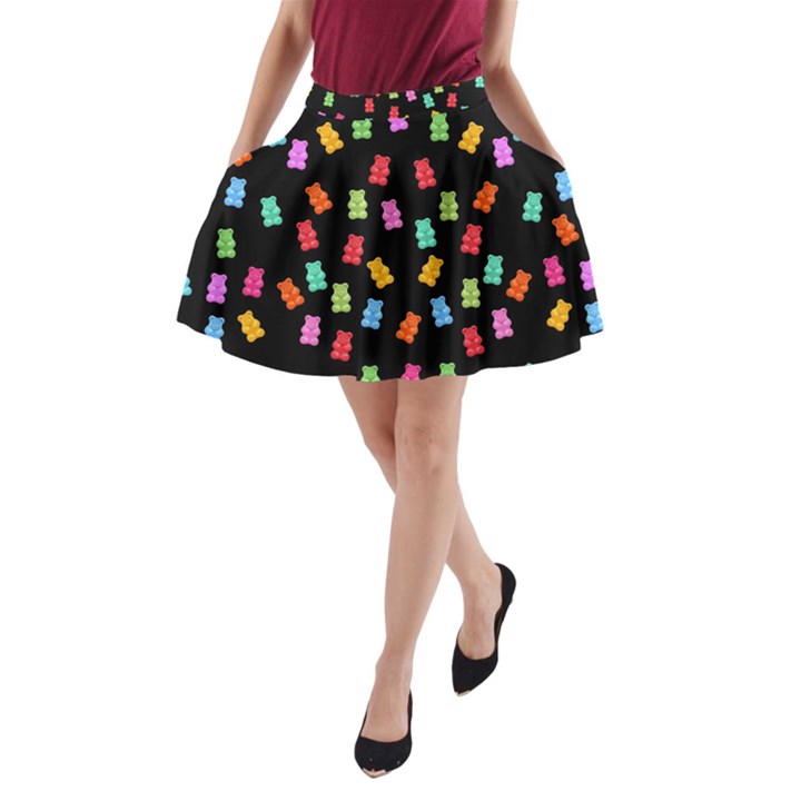 Candy pattern A-Line Pocket Skirt