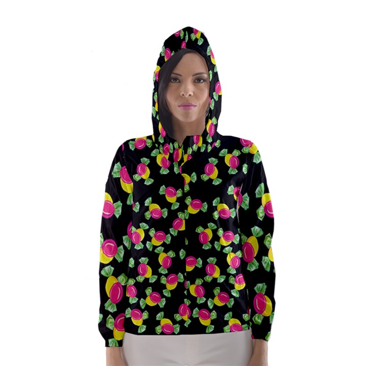 Candy pattern Hooded Wind Breaker (Women)