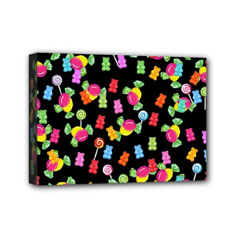 Candy Pattern Mini Canvas 7  X 5  by Valentinaart