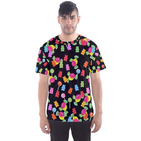 Candy Pattern Men s Sport Mesh Tee by Valentinaart