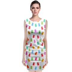 Candy Pattern Sleeveless Velvet Midi Dress by Valentinaart