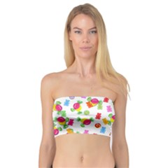 Candy Pattern Bandeau Top by Valentinaart