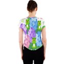 Animals Frog Face Mask Green Flower Floral Star Leaf Music Crew Neck Crop Top View2