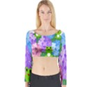 Animals Frog Face Mask Green Flower Floral Star Leaf Music Long Sleeve Crop Top View1