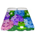 Animals Frog Face Mask Green Flower Floral Star Leaf Music Fitted Sheet (California King Size) View1