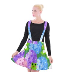 Animals Frog Face Mask Green Flower Floral Star Leaf Music Suspender Skater Skirt