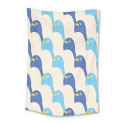 Animals Penguin Ice Blue White Cool Bird Small Tapestry by Mariart