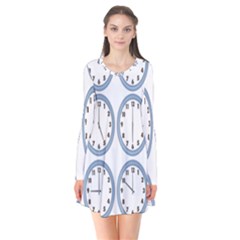 Alarm Clock Hour Circle Flare Dress