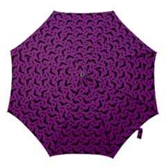 Animals Bad Black Purple Fly Hook Handle Umbrellas (large) by Mariart