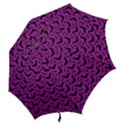 Animals Bad Black Purple Fly Hook Handle Umbrellas (Small) View2