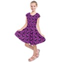 Animals Bad Black Purple Fly Kids  Short Sleeve Dress View1