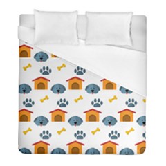 Bone House Face Dog Duvet Cover (full/ Double Size) by Mariart