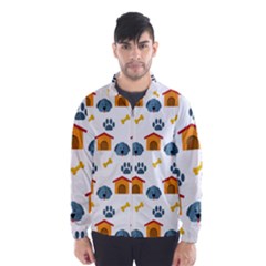 Bone House Face Dog Wind Breaker (men) by Mariart