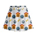 Bone House Face Dog Mini Flare Skirt View1